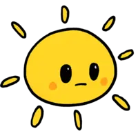 Lightroast Comics logo, Mr. Sunshine